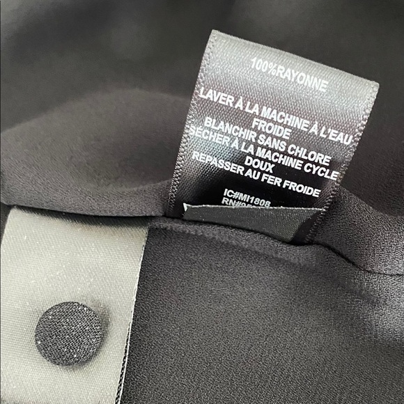 Sanctuary Bria Black polka dot long sleeve smock top Size XS New with tags - Picture 9 of 10